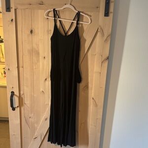Bluivy Black Strappy Maxi Dress